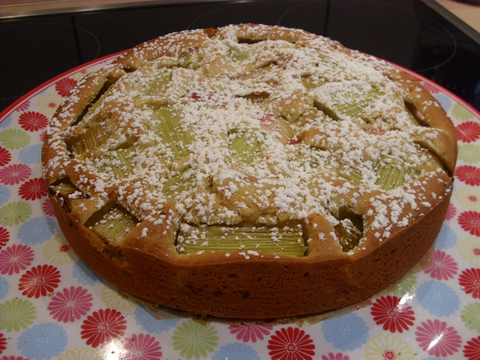Rhabarberkuchen mit Eierlikör